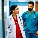 Home 16 **
"A diverse team of healthcare professionals (doctors, nurses, administrators) in a modern hospital conference room, discussing patient care strategies. Everyone is fully clothed in professional attire. The atmosphere is collaborative and focused. Background: softly blurred hospital hallway. Safe for work, appropriate content, family-friendly, professional, perfect anatomy, correct proportions, well-formed hands, natural pose, high resolution, detailed."
**