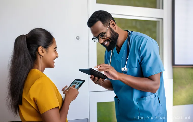 보건의료행정사 현업과 자격증 활용법 - "A powerful scene depicting leadership and teamwork in a healthcare setting. A charismatic and profe...