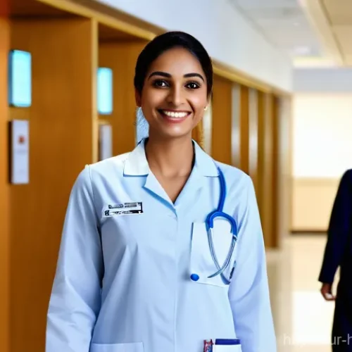 Home 25 보건의료행정사와 국제의료관광의 연관성 - **Image Prompt: A Compassionate Journey to Healing**
**Description:** A mid-shot of a healthcare...