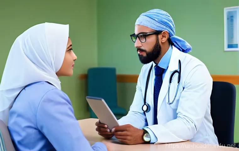 보건의료행정사와 국제의료관광의 연관성 - **Image Prompt: A Compassionate Journey to Healing**
    **Description:** A mid-shot of a healthcare...